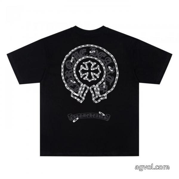 コピー 商品 通販期間限定SALE 2026流行り シンプルなデザインクロムハーツ半袖Tシャツ 5