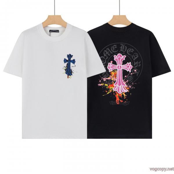 夏季限定販売 存在感のある 高評価アイテムCHROME HEARTSコピー ブランド 通販半袖Tシャツ 0 