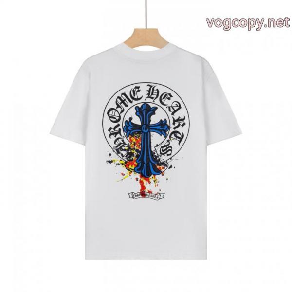 夏季限定販売 存在感のある 高評価アイテムCHROME HEARTSコピー ブランド 通販半袖Tシャツ 5 