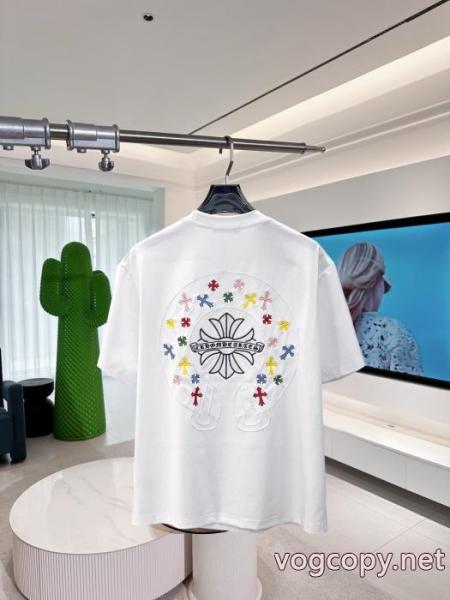 究極な着心地 26ss海外直営 トレンド商品CHROME HEARTSブランド アクセサリー 激安半袖Tシャツ 5 