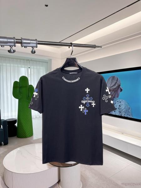 ブランド 品 スーパー コピー保温力に優れた 最高級品質 韓国ファッションCHROME HEARTS半袖Tシャツ 0 