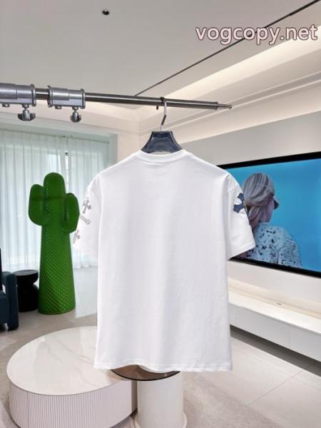 ブランド 品 スーパー コピー保温力に優れた 最高級品質 韓国ファッションCHROME HEARTS半袖Tシャツ 5 