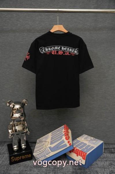 SS26完売必至 超人気高品質 スタイリッシュ半袖Tシャツ激安 ブランドCHROME HEARTS 5 