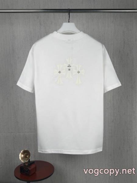 偽物 通販 サイト今度こそ完売! 雑誌掲載 2026新作品半袖TシャツCHROME HEARTS 1
