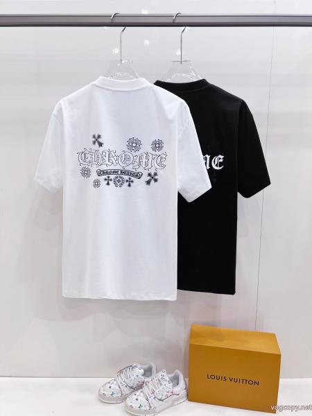 特別人気感謝SALE 品良く 有名人の愛用者が多いブランドCHROME HEARTS半袖Tシャツブランド コピー 優良店 0 