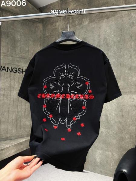 当店最安値 安心の国内発送 耐久性に優れ半袖TシャツCHROME HEARTSブランド コピー 販売 3