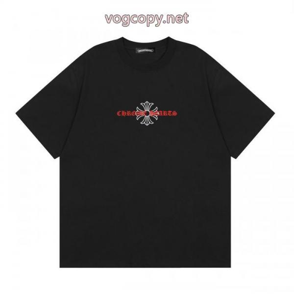 偽 ブランド 通販夏春物先行発売 長く愛用できる 格好いいCHROME HEARTS半袖Tシャツ 2