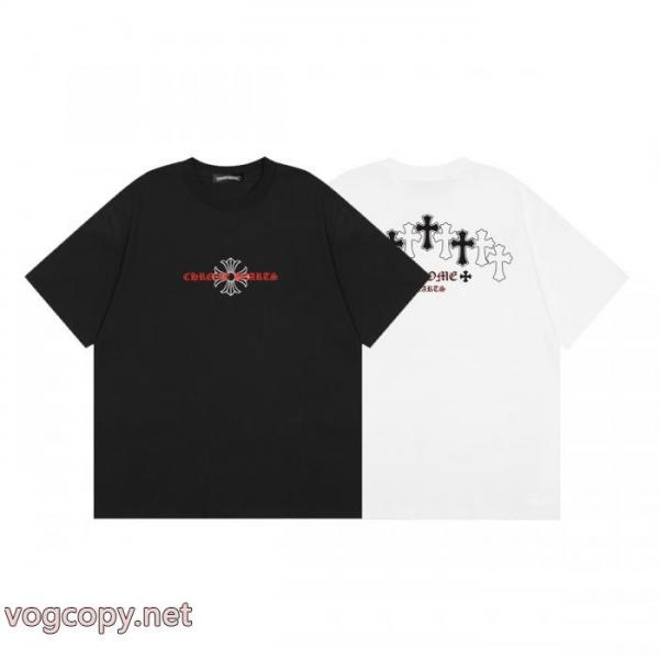 偽 ブランド 通販夏春物先行発売 長く愛用できる 格好いいCHROME HEARTS半袖Tシャツ 1