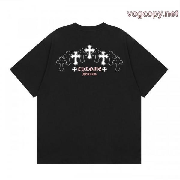 偽 ブランド 通販夏春物先行発売 長く愛用できる 格好いいCHROME HEARTS半袖Tシャツ 4