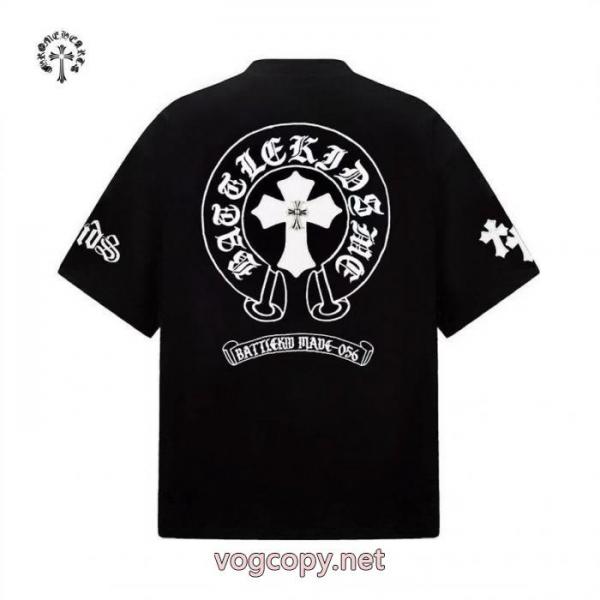 ブランド レプリカ完売人気 大胆なカジュアルダウン 最旬のスタイル半袖TシャツCHROME HEARTS 3