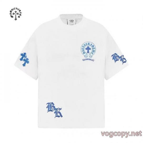 ブランド レプリカ完売人気 大胆なカジュアルダウン 最旬のスタイル半袖TシャツCHROME HEARTS 5