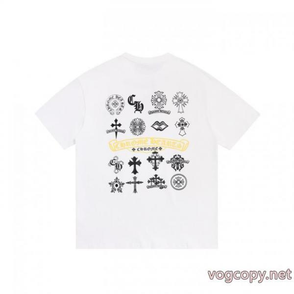 スーパー コピー海外セレブ愛用 普段使いに最適の大人スタイル 海外セレブ愛用半袖TシャツCHROME HEARTS 4