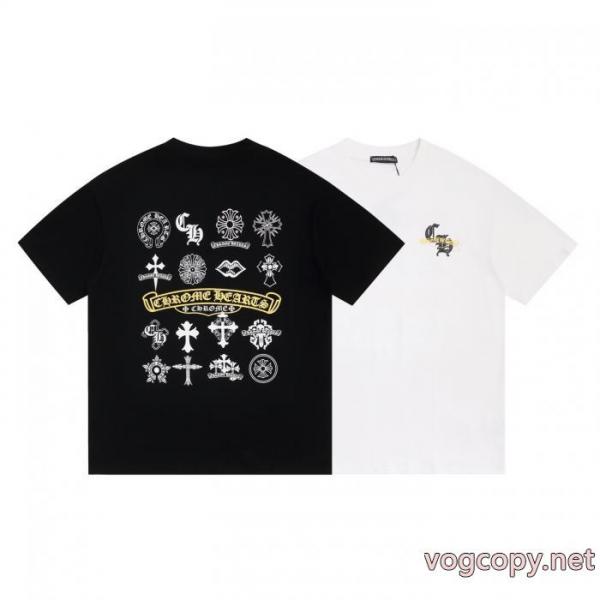 スーパー コピー海外セレブ愛用 普段使いに最適の大人スタイル 海外セレブ愛用半袖TシャツCHROME HEARTS 5