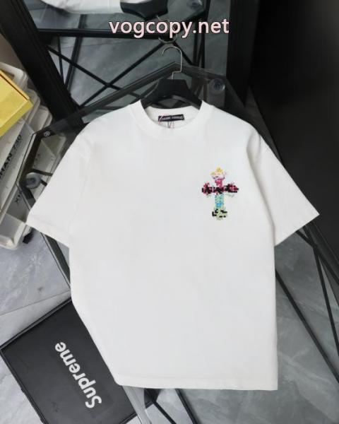お買得セール 最終価格 モデル着用CHROME HEARTSコピー 品 販売半袖Tシャツ 4