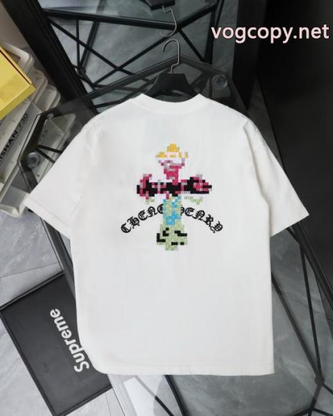 お買得セール 最終価格 モデル着用CHROME HEARTSコピー 品 販売半袖Tシャツ 5