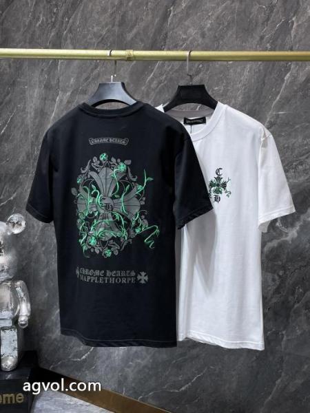 スタイリッシュ 最安値が実現 素材感に注目ブランド 品 激安 通販CHROME HEARTS半袖Tシャツ 3