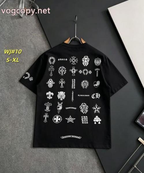 半袖Tシャツスーパー コピー 安心モダンな印象 パーフェクト 手元に在庫ありCHROME HEARTS 5 