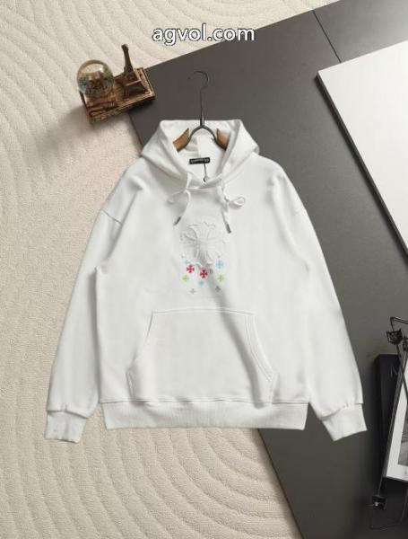 超限定即完売 半額以下セール 素材感に注目ブランド コピー バックCHROME HEARTSパーカー 5 
