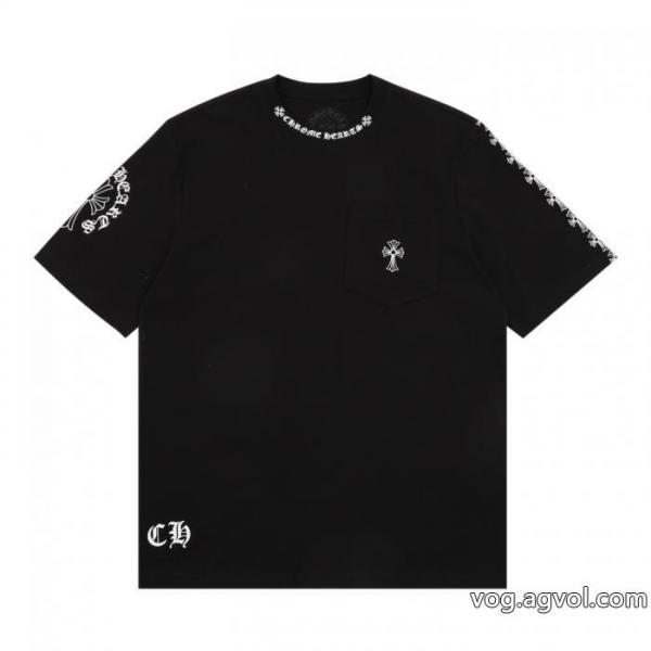 半袖Tシャツ偽物 ブランドロゴがかっこいい 個性派 今年注目な新品セールCHROME HEARTS 0