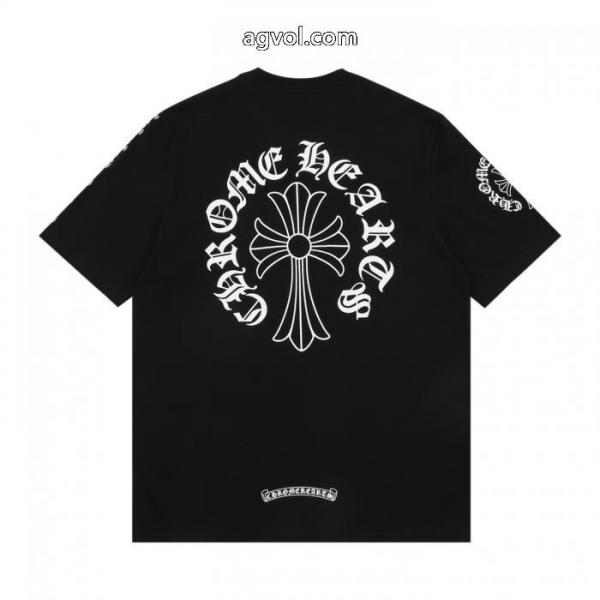 半袖Tシャツ偽物 ブランドロゴがかっこいい 個性派 今年注目な新品セールCHROME HEARTS 2