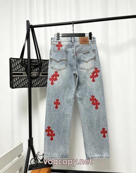コピー 通販数量限定奇跡の入荷 可愛いデザイン 最安値激しい争奪戦CHROME HEARTSジーンズ 4