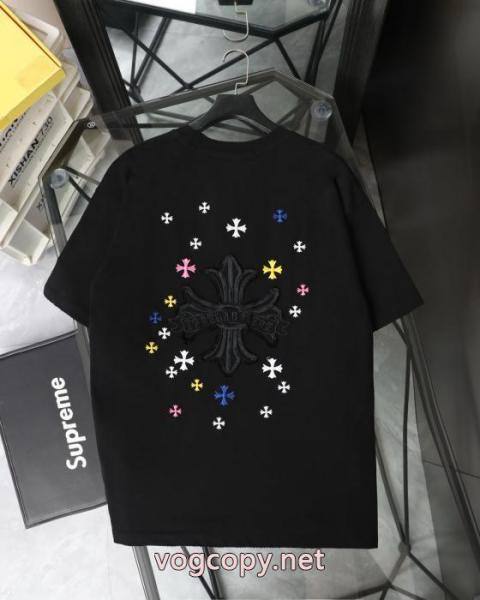 最新2026 お洒落 人気沸騰中!おしゃれ新品CHROME HEARTS半袖Tシャツブランド 偽物 通販 3