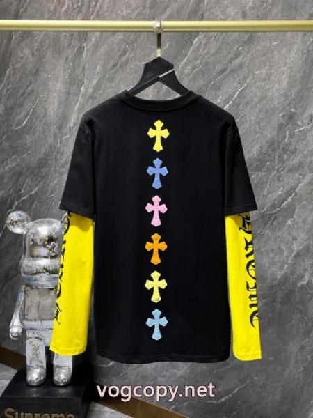 長袖Tシャツ偽物 ブランド 激安CHROME HEARTS肌触りの良い着心地抜群新作 最安値高品質 春季超人気アイテム 1