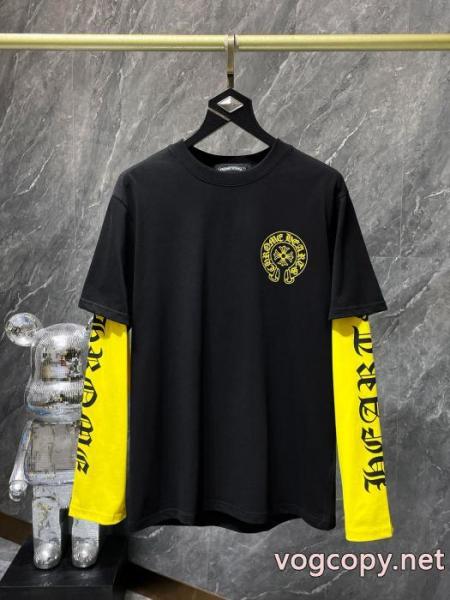 長袖Tシャツ偽物 ブランド 激安CHROME HEARTS肌触りの良い着心地抜群新作 最安値高品質 春季超人気アイテム 2