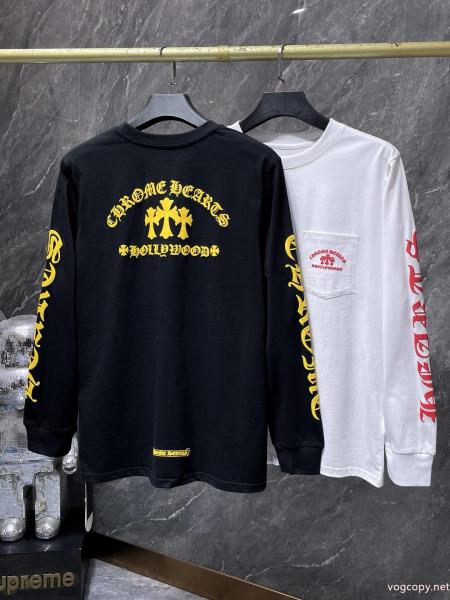 海外限定 話題の商品 お洒落度をアップさせる長袖Tシャツスーパー コピー ブランド 通販CHROME HEARTS 0