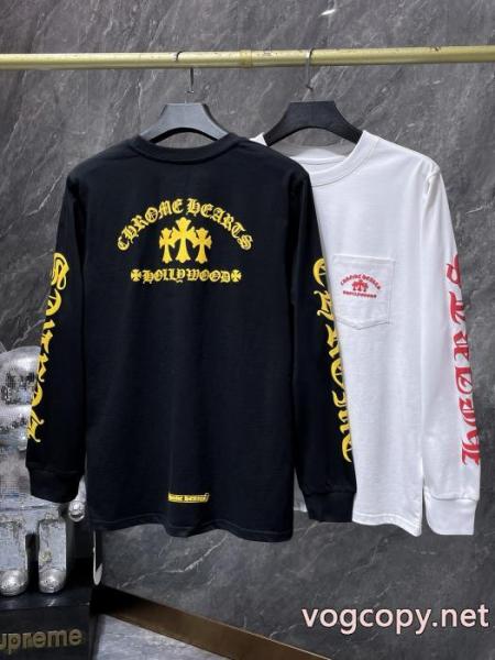 海外限定 話題の商品 お洒落度をアップさせる長袖Tシャツスーパー コピー ブランド 通販CHROME HEARTS 3