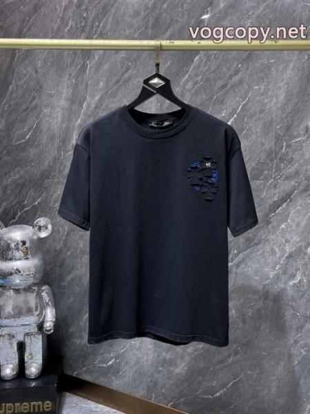 安定した質感 ポップ 2026人気新色が登場半袖TシャツCHROME HEARTSスーパー コピー メンズ 1