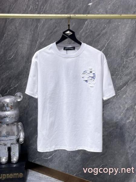 安定した質感 ポップ 2026人気新色が登場半袖TシャツCHROME HEARTSスーパー コピー メンズ 2
