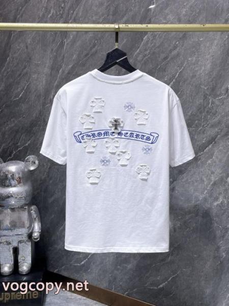 安定した質感 ポップ 2026人気新色が登場半袖TシャツCHROME HEARTSスーパー コピー メンズ 3