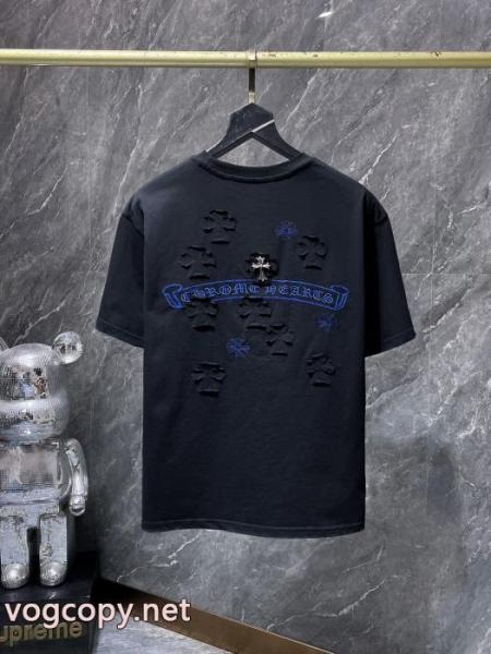 安定した質感 ポップ 2026人気新色が登場半袖TシャツCHROME HEARTSスーパー コピー メンズ 4