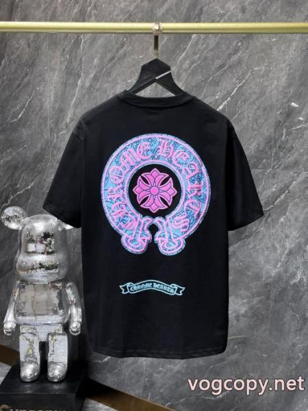半袖Tシャツ人気アイドルオススメ 華やかな印象に 話題の新作到着ブランド スーパー コピー 店舗CHROME HEARTS 1