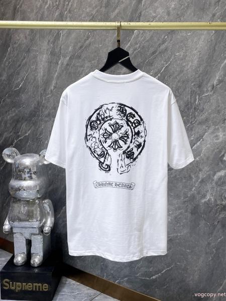 ポップ 先行入荷 国内即納偽 ブランド 販売CHROME HEARTS半袖Tシャツ 0 