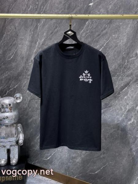 上品な印象 早い者勝ち 安心国内発送CHROME HEARTS半袖Tシャツブランド レプリカ 5 