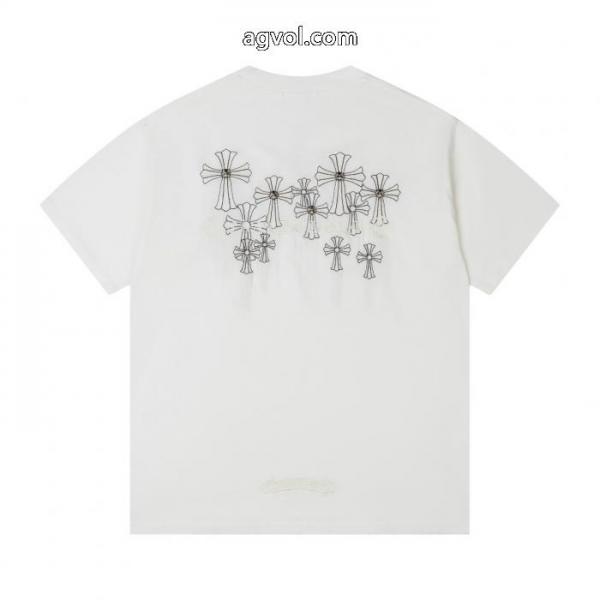 CHROME HEARTSスーパー ブランド コピー半袖Tシャツ存在感のある 早期完売 ロゴが素敵 2