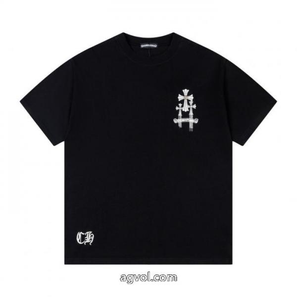 CHROME HEARTSスーパー ブランド コピー半袖Tシャツ存在感のある 早期完売 ロゴが素敵 4