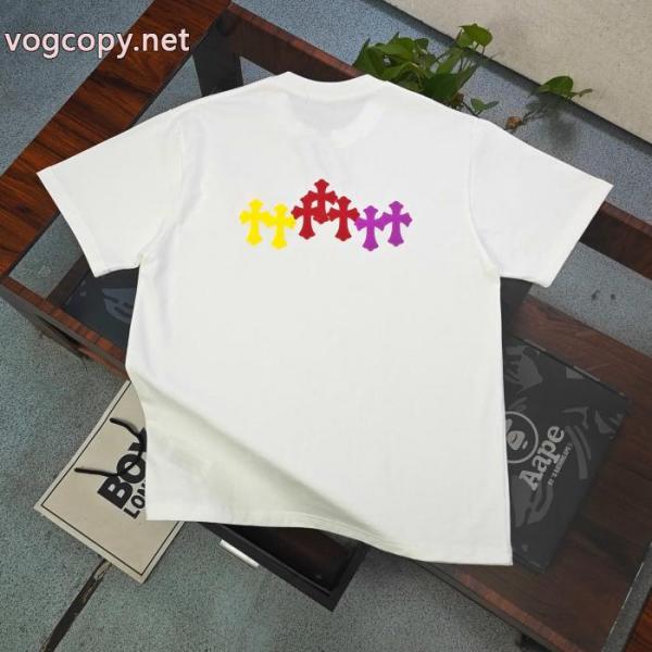 半袖Tシャツコピー 通販新着アイテム最新 定番人気最新作 大胆なスリット上品CHROME HEARTS 4