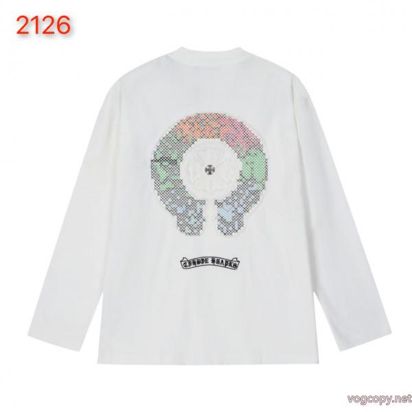 CHROME HEARTSブランド 通販店長袖Tシャツ希少 在庫セール 人気沸騰アイテム 0