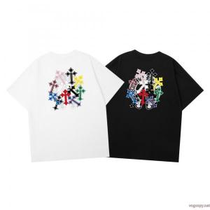 2026年夏の王道ブランド！ 海外限定アイテム 着心地抜群CHROME HEARTS半袖Tシャツスーパー コピー 安心