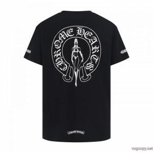 スーパー コピー ブランド 専門店半袖TシャツCHROME HEARTSファション性の高い 高級感溢れるデザイン 人気セール低価