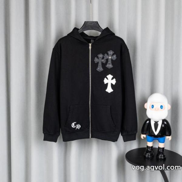 Chrome Hearts CHクローハート重工洗水立体シート刺繍長袖カーディガンコート 0 