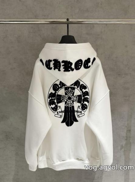 CHROME HEARTSクローハート新作ギャザーファスナー付きパーカー 0 