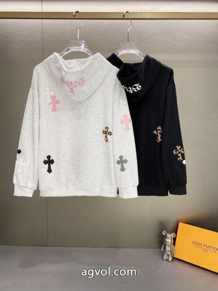 Chrome Heartsクローハートクロス刺繍ファスナーカーディガンコート 5 