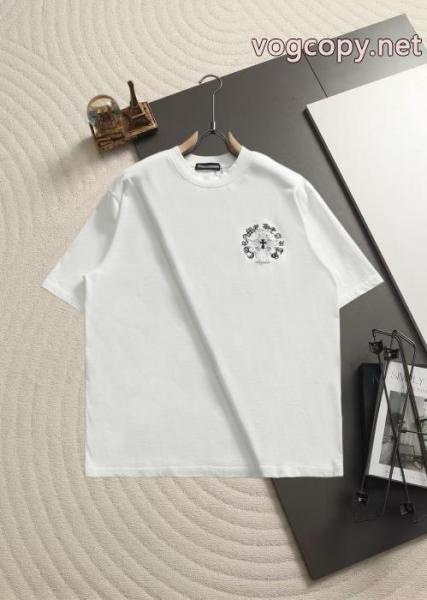 偽物 ブランド ショップCHROME HEARTSスタイルアップ上品 今すぐ欲しい 完売前に半袖Tシャツ 5 