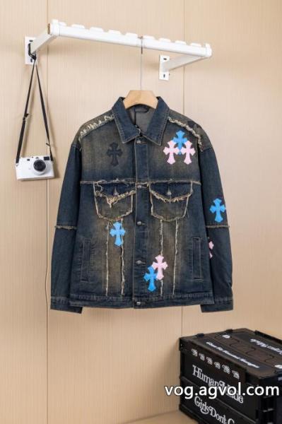 chrome hearts都市限定シリーズ新作都市限定デニムジャケット男女同型 0 