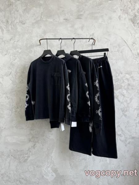 CHROME HEARTSクローハートソープ&ウォーター親友限定水洗長袖Tシャツ男女同型 4