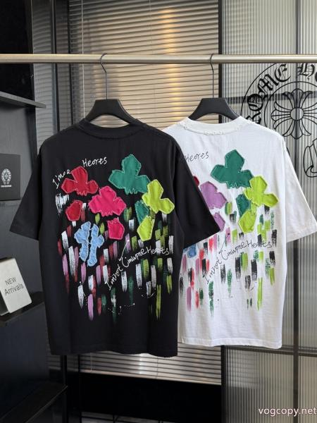 新価格で登場 視線を集めて SS26極上発売ブランド コピー ショップCHROME HEARTS半袖Tシャツ 0 